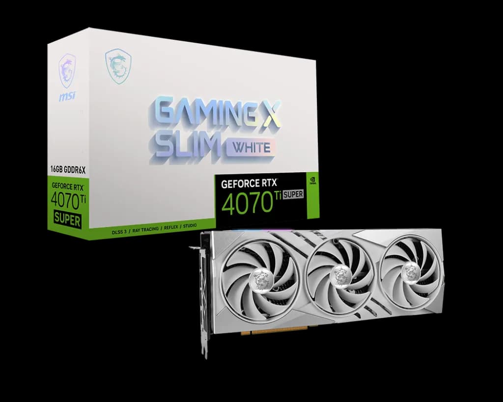 MSI GeForce RTX 4070 Ti SUPER GAMING X SLIM WHITE 16GB
