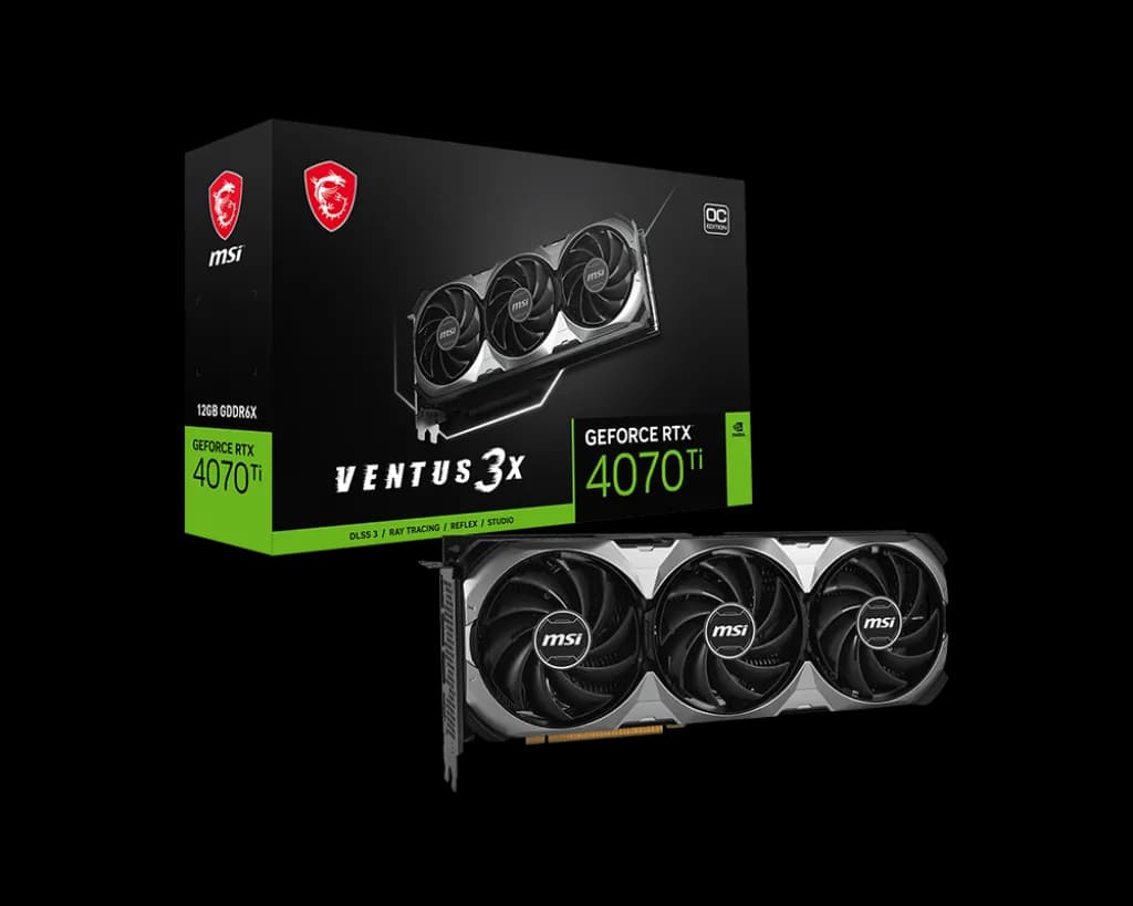 MSI GeForce RTX 4070 Ti Vent 3X E1 OC 12GB