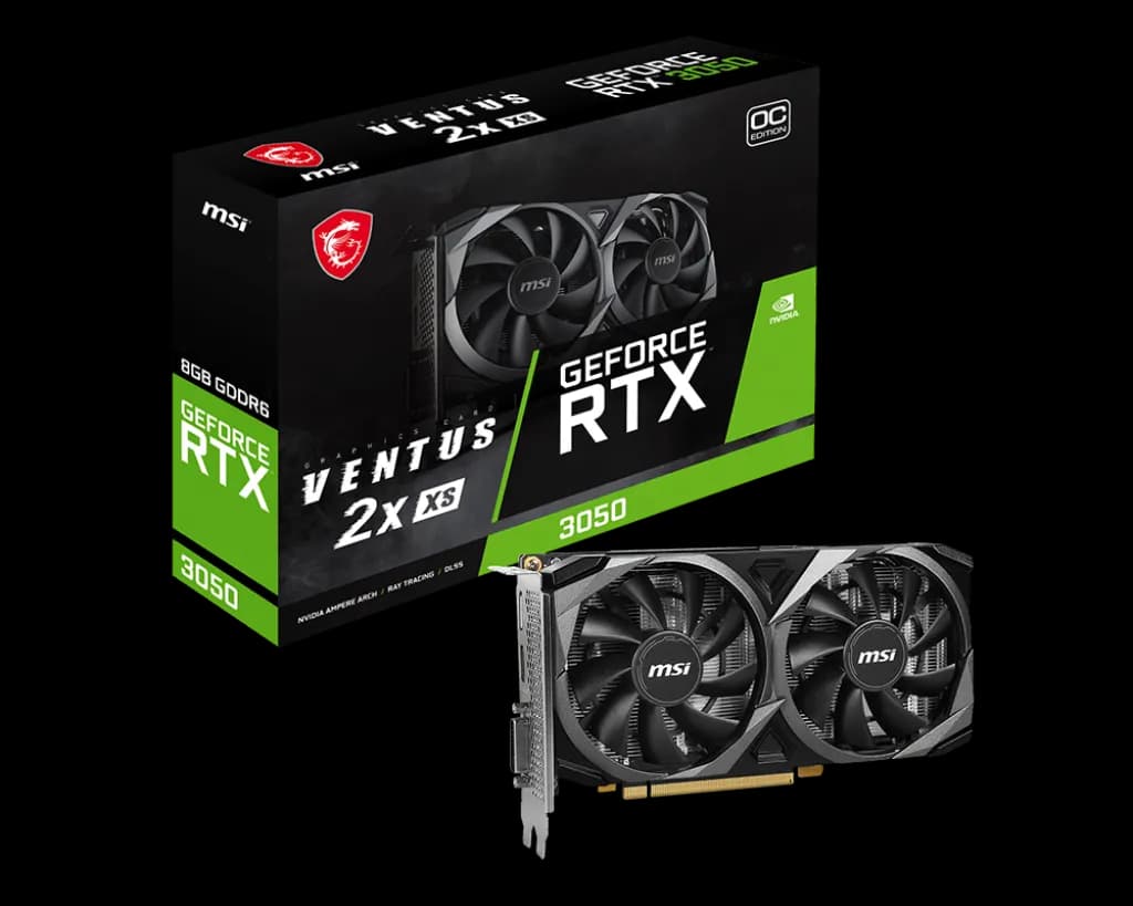 MSI GeForce RTX 3050 VENTUS 2X XS WHITE OC 8GB