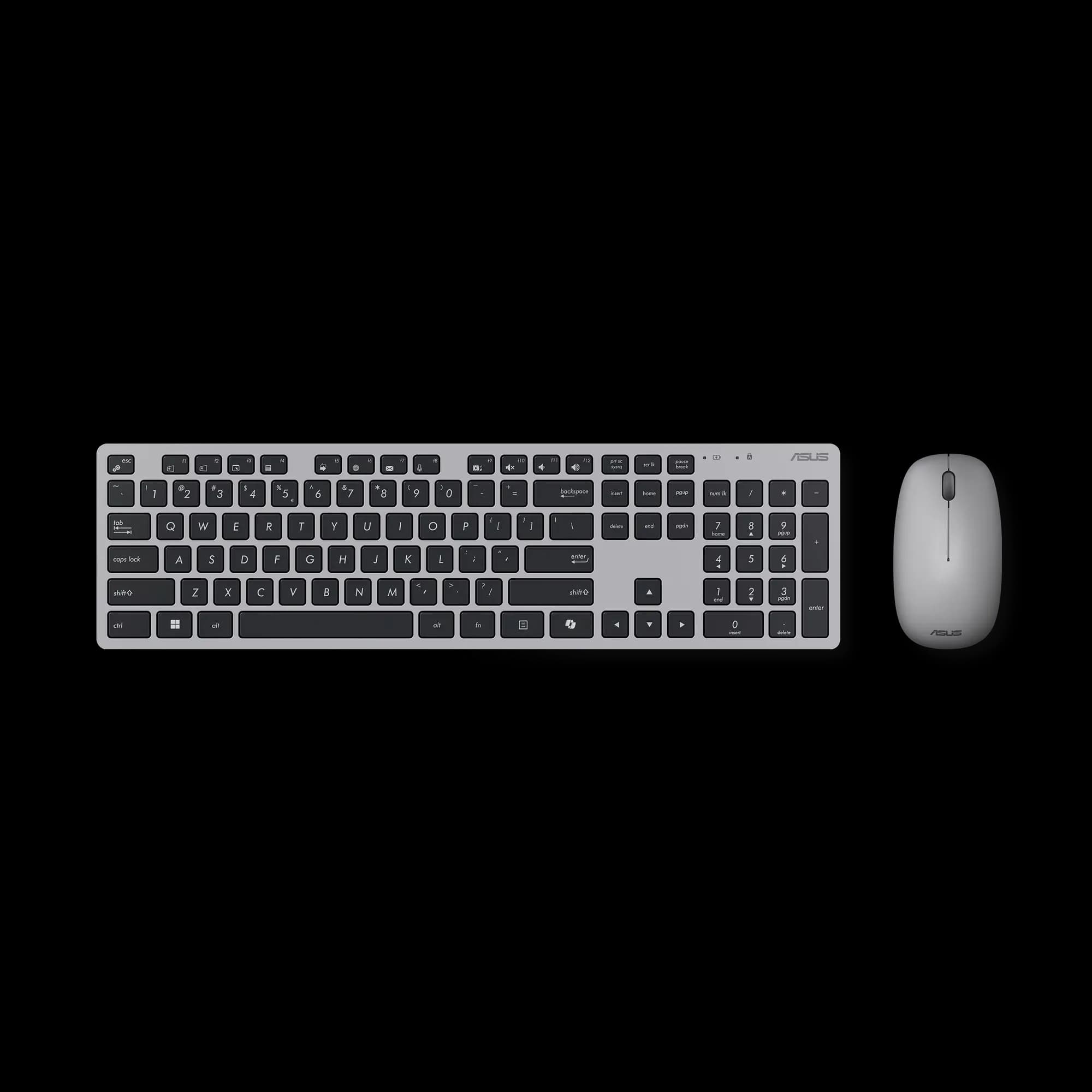 ASUS W5000 Wireless Keyboard and Mouse Gray