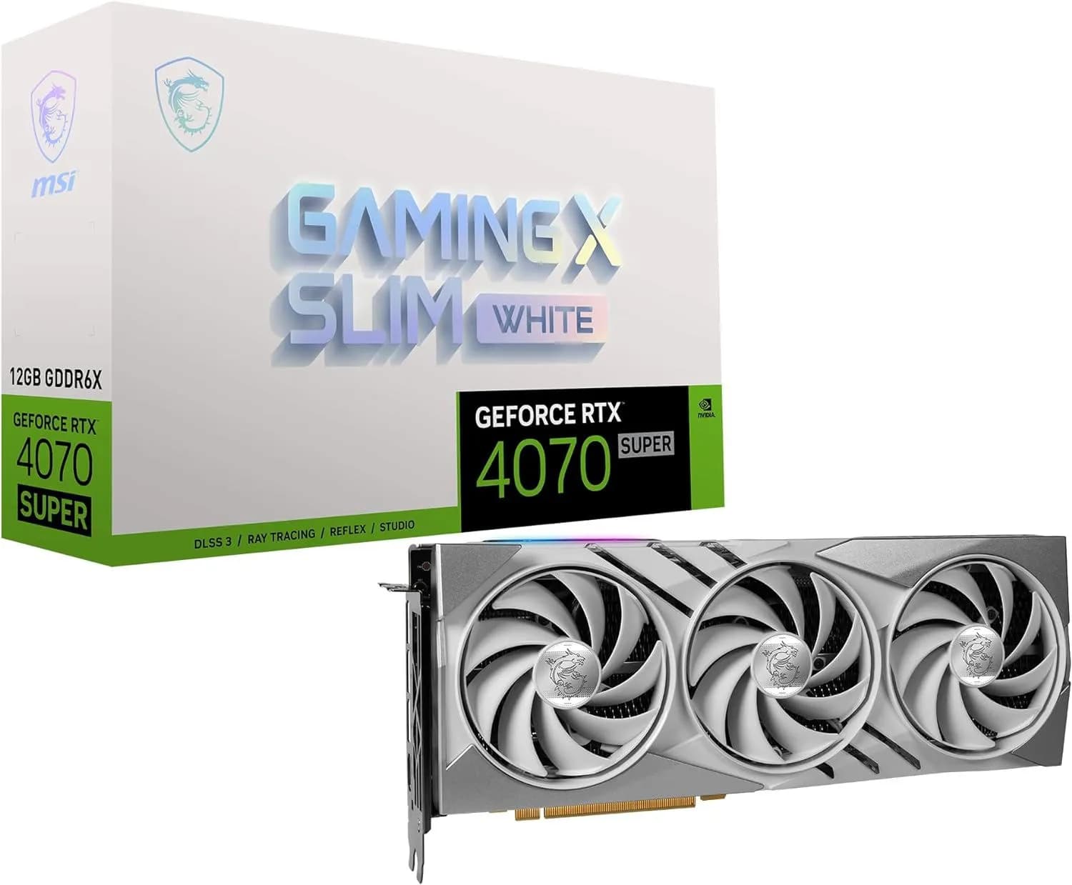 MSI GeForce RTX 4070 SUPER GAMING X SLIM WHITE 12GB