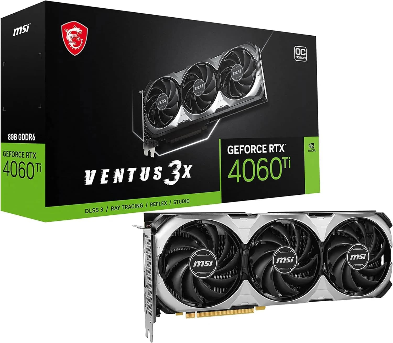MSI GeForce RTX 4060 Ti Ventus 3X E 8GB