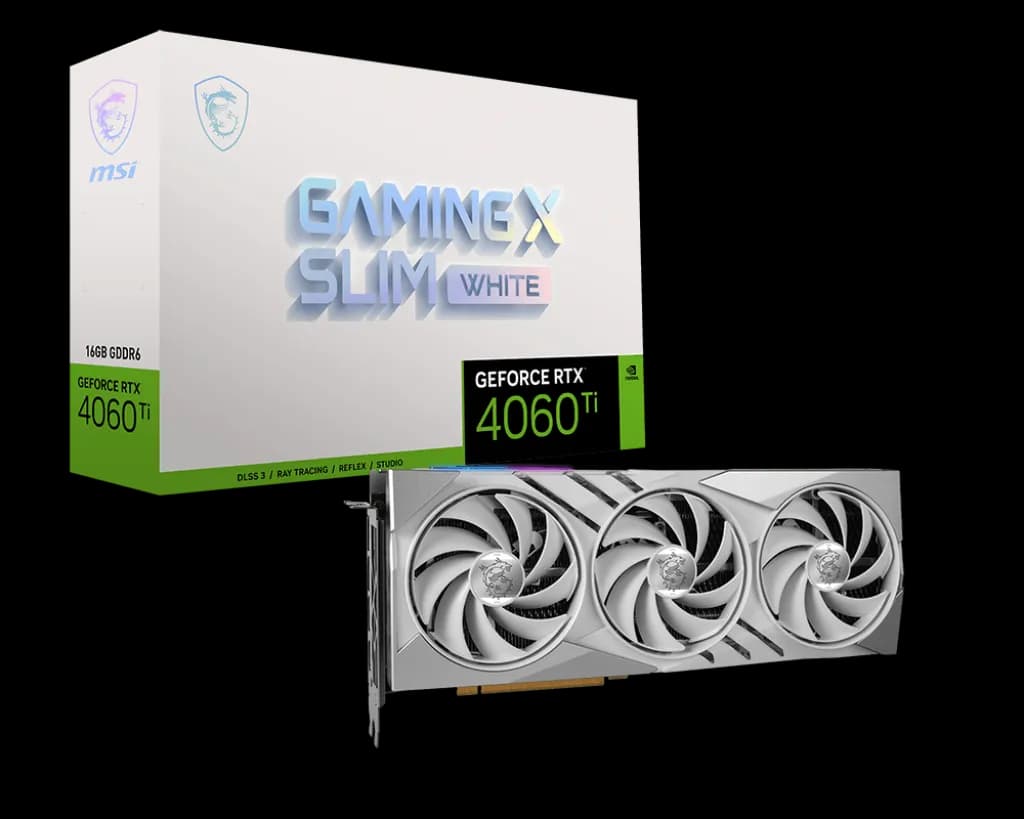 MSI GAMING X SLIM WHITE GeForce RTX 4060 Ti 16GB