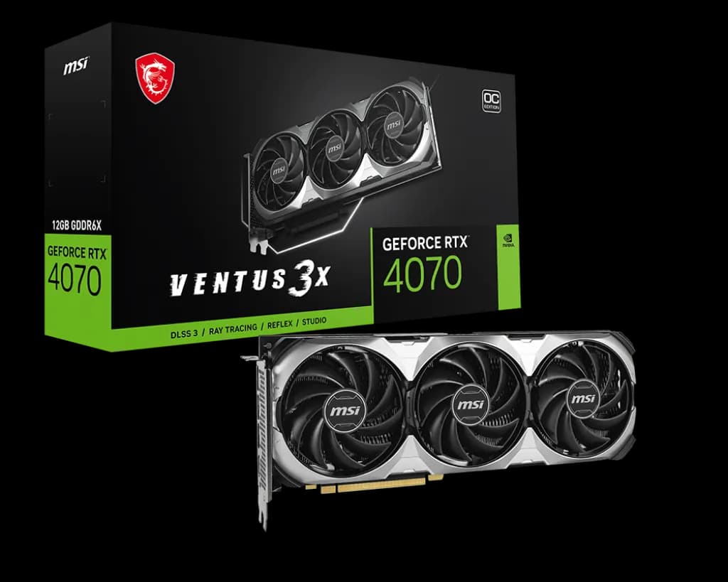 MSI GeForce RTX 4070 VENTUS 3X E OC 12GB