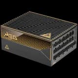 MSI MEG Ai1600T PCIE5 Power Supply 1600W, 80 PLUS Titanium, Dual PCIe 5.1 Cables, ATX 3.1, Software Sync, Mystic Light, 135mm Fan, Fan Stop, OCP/OTP/OPP/SCP/OVP/UVP/SIP/NLO, Interleaved PFC, Braided Cables, Dimensions: 190mmx150mmx86mm, 12Y Warranty