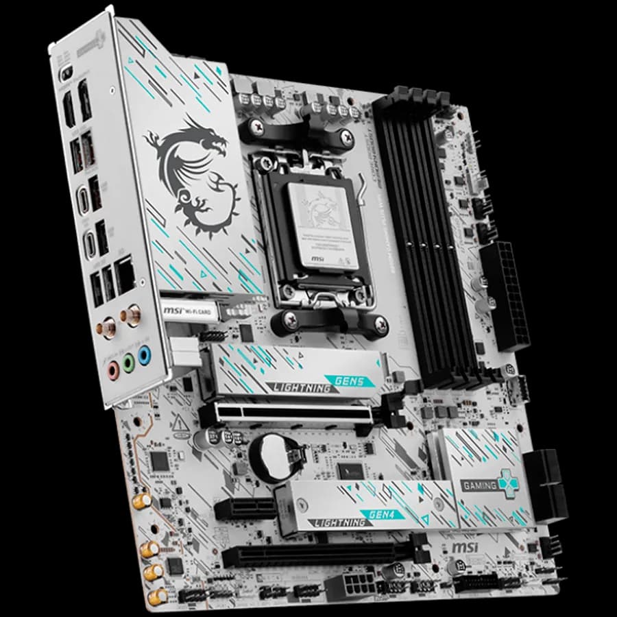 MSI B850M Gaming PLUS WIFI, mATX, Socket AM5, 4x DDR5 Dual Channel DDR5 up to 8200 OC MHz, 2x PCIe x16 slot, 2x M.2 slot, 3x USB 5Gbps, 3x USB 10Gbps, 2x USB 10Gbps Type-C, HDMI, DP, 7.1 HD Audio, 5G LAN, WiFI 7, BT, 3Y