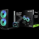 ASRock Challenger 240 Digital, AiO liquid cooler, ARGB, Digital display, 240 mm radiator, AM5, AM4, LGA1851, LGA1700, 90-ACLA36-BAAGA6, Black, 6Y