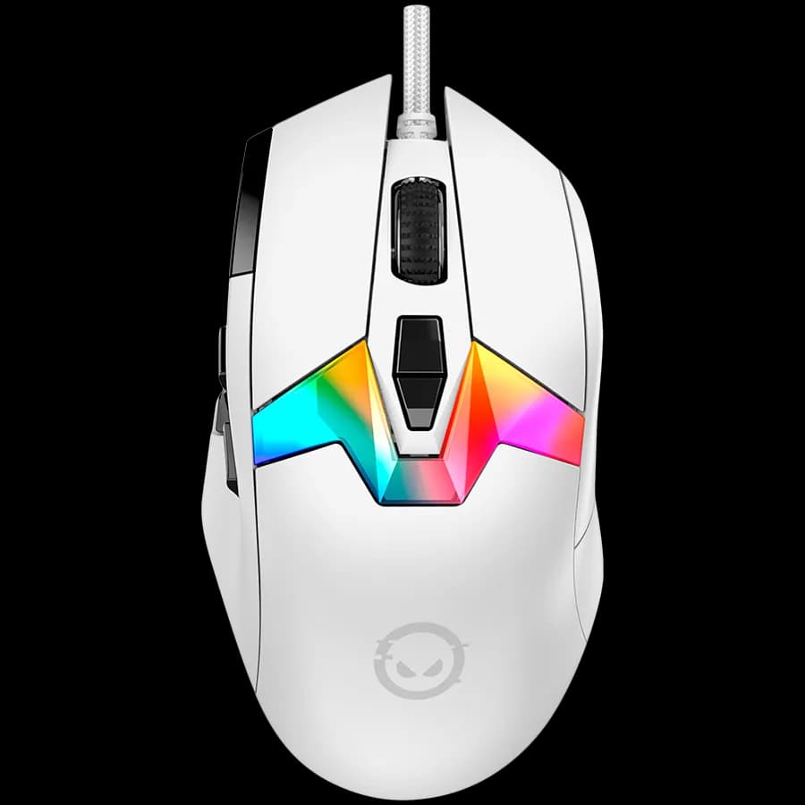 LORGAR Gaming Mouse MSP80 Pro Wired PixArt 3395 8K White