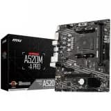 MSI Main Board Desktop A520M-A PRO A520, AM4, 2xDDR4, 1x PCI-E 3.0 x16 slot,1x M.2 slot,4x USB 3.2 Gen1,2x USB 2.0,1x HDMI,1x DVI-D,Gigabit LAN,7.1 HD Audio, mATX, Retail