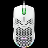 Canyon Puncher GM-11, Gaming Mouse with 7 programmable buttons, Pixart 3519 optical sensor, 4 levels of DPI and up to 4200, 5 million times key life, 1.65m Ultraweave cable, UPE feet and colorful RGB lights, White, size:128.5x67x37.5mm, 105g