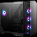 MSI MAG PANO 100R PZ, Mid-Tower, ATX/M-ATX/ITX, 2x USB 3.2, 1x USB Type-C 20Gbps, 1x Audio/Mic, LED Button, 3x 120mm Reverse Blade ARGB + 1x 120mm ARGB Fans, ARGB Fan Hub, Mesh Panel, Tempered Glass, Black