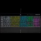 Corsair K55 RGB PRO Gaming Keyboard, Backlit Zoned RGB LED, Rubberdome