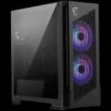 MSI MPG VELOX 300R AIRFLOW PZ, Mid-Tower, E_ATX/ATX Back-connect supported M-ATX/ITX, 2x USB 3.2, 1x USB Type-C 20Gbs, 1x Audio/Mic, LED Button, ARGB Fan Hub, 2x 160mm ARGB + 1x 120mm Black Dual Layer Blades Fans, Mesh Panel, Tempered Glass, Black