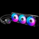MSI MAG CORELIQUID 360R V2 Liquid Cooler, 3x 120mm ARGB 2000rpm PWM Fans, ARGB Block, Radiator Pump Design, Rotatable Blockhead, Intel LGA 115x/1200/1700/1366/2011/2066, AMD AM5/AM4/FM2+ FM2/FM1/AM3+ AM3/AM2+ AM2/TR4/sTRX4/SP3, 3Y Warranty