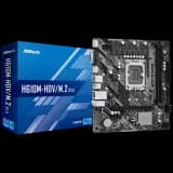 ASRock Main Board Desktop H610M-HDV/M.2 S1700, 2x DDR4, 1x PCIe 4.0 x16, 1x PCIe 3.0 x1, 4x SATA3 6.0Gb/s, 1x m.2 PCIe, 4x USB 3.2, 6x USB 2.0, 1x Com port header, 1x VGA, 1x HDMI, 1x DP 1.4, 1x GLAN, mATX Retail
