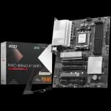 MSI Pro B840-P WIFI, ATX, Socket AM5, 4x DDR5 Dual Channel DDR5 up to 8000 OC MHz, 5x PCIe x16 slot, 2x M.2 slot, 4x USB 2.0, 2x USB 5Gbps, 1x USB 10Gbps, 1x USB 10Gbps Type-C, HDMI, 7.1 HD Audio, 2.5G LAN, WiFi, BT, 3Y