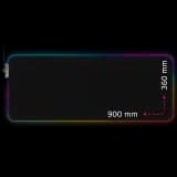 LORGAR Gaming Mouse Pad Steller 919 RGB Black